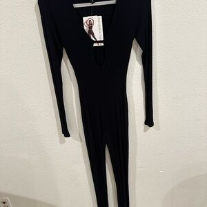 Rebdolls Black Long Sleeve Jumpsuit